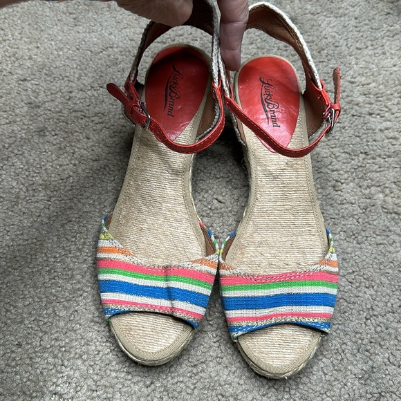 LUCKY BRAND SANDAL KYNDRA STYLE WEDGE Ankle Strap SANDAL 10 M - Picture 2 of 9